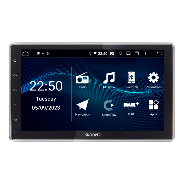 Autoradio Car Play & Android Auto Ecran 10,2'' au format simple DIN 